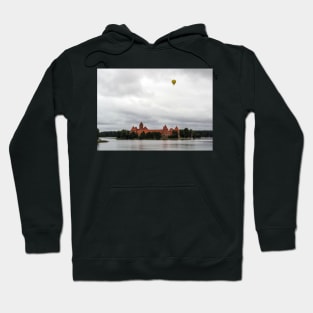 Yellow air balloon over red Castle Hoodie